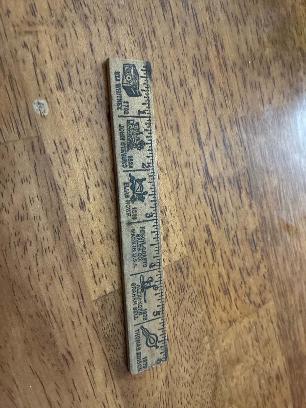 Vintage wooden ruler